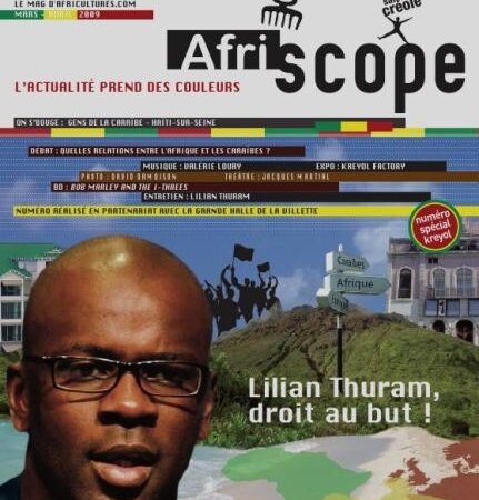 Lilian THURAM à la une du n° 10 du magazine Afriscope