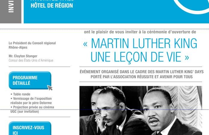 [HOMMAGE] Cérémonie d&rsquo;ouverture de « Martin Luther King une leçon de vie » jeudi 4 juin 2015 à la région