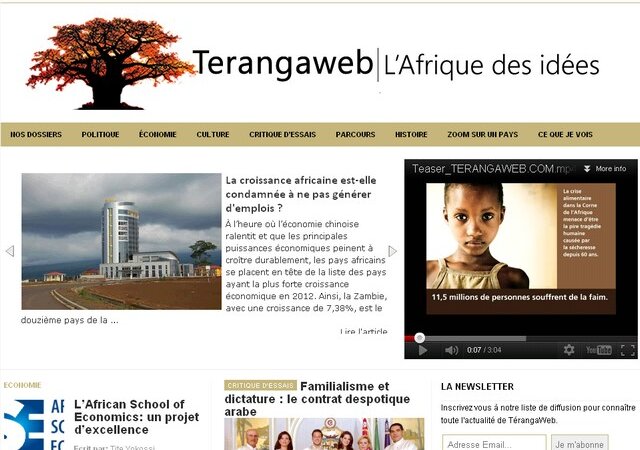 [MEDIA] Lancement du nouveau site de Terangaweb – l&rsquo;Afrique des Idées