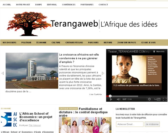 [MEDIA] Lancement du nouveau site de Terangaweb – l&rsquo;Afrique des Idées