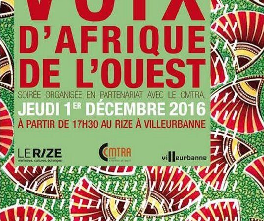 [MUSIQUE]  Soirée Musiques d&rsquo;Afrique de l&rsquo;Ouest à Villeurbanne ce jeudi 1er décembre 2016
