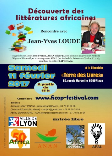 [LITTÉRATURE] Jean-Yves LOUDE 1er invité des découvertes littéraires africaines et caribéennes