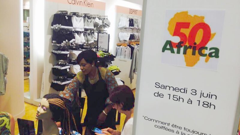 [CULTURE] Après la Part Dieu, le collectif Africa 50 était partenaire des Galeries Lafayette Lyon Bron les samedis 3 et 10 juin 2017