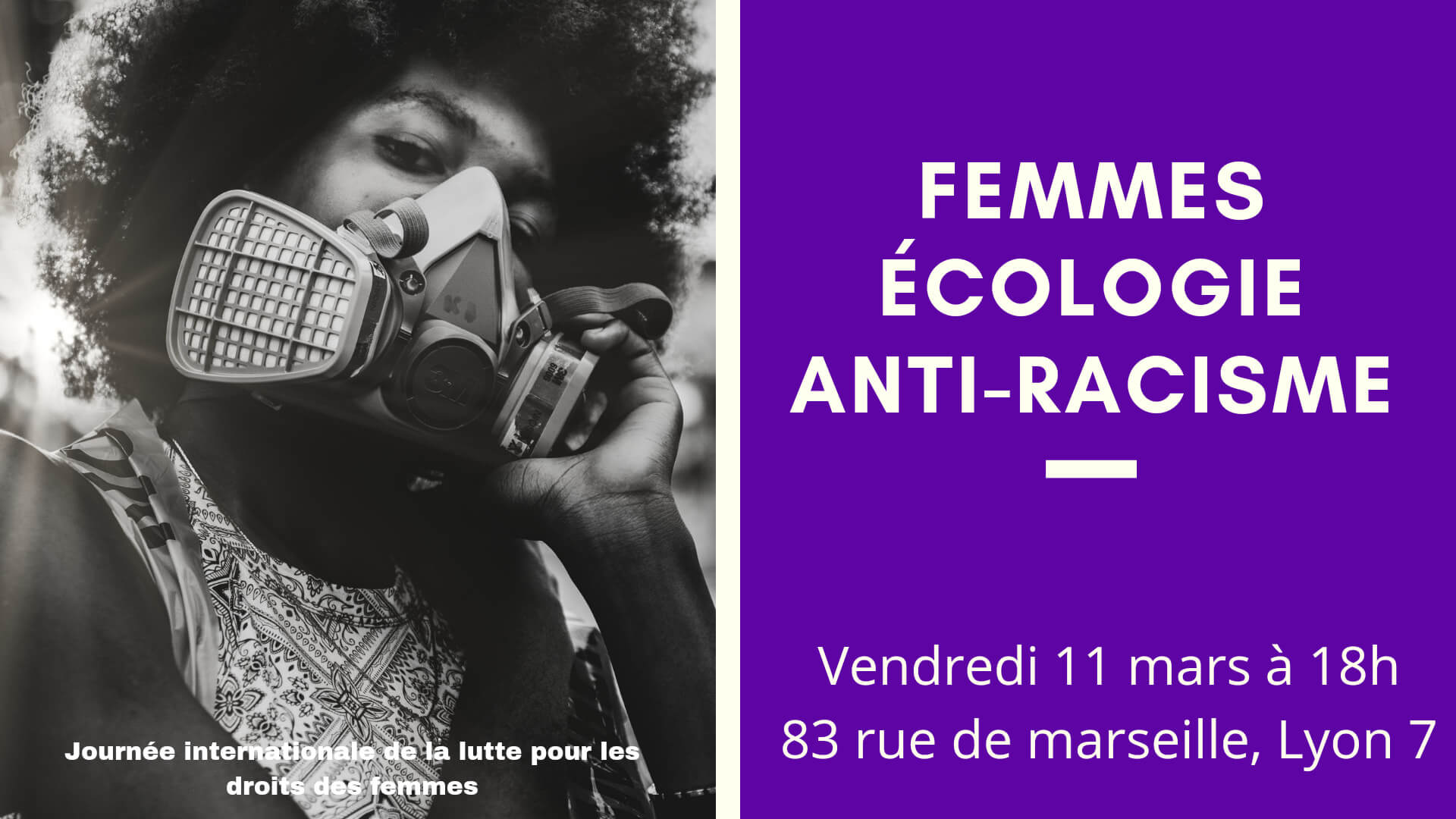[JIDF 2022] Conférence « Femmes, Écologie & Anti-racisme » à Lyon vendredi 11 mars