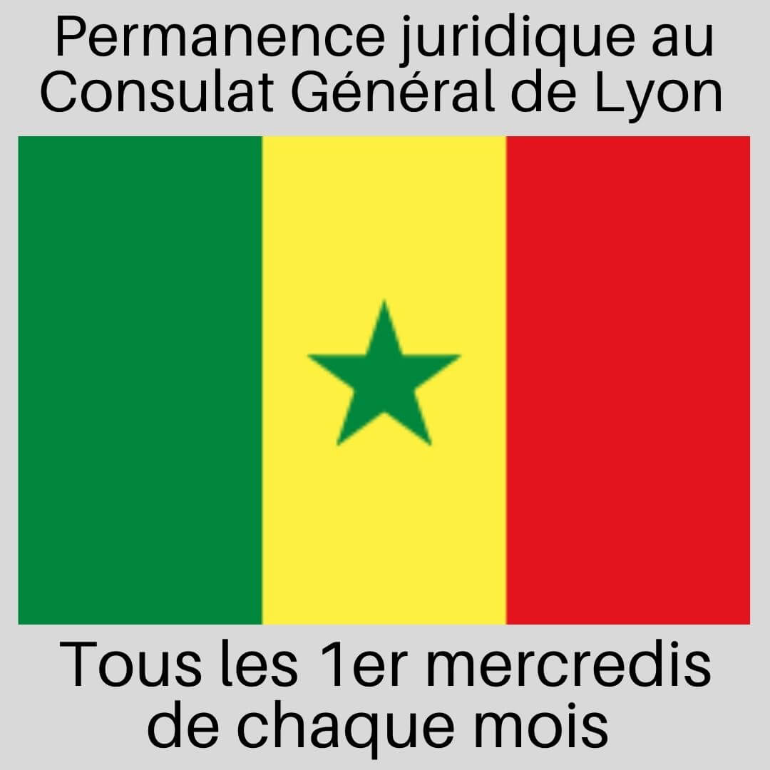 [SENEGAL] Mise en place d’une permanence juridique au Consulat Général de Lyon tous les 1er mercredis de chaque mois