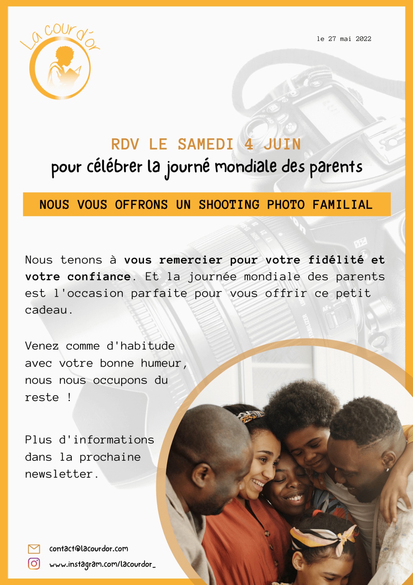 [ENFANTS] Ouverture de la COUR d&rsquo;OR la bibliothèque de la diversité culturelle dans la littérature jeunesse « Shooting photo offert » à Lyon samedi 4 juin 2022
