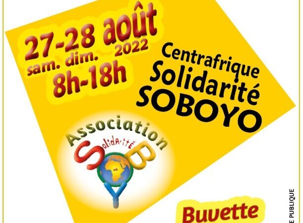 [SOLIDARITE] 3e édition du Vide-grenier Centrafrique Solidarité Soboyo à Sathonay Village (69) les 27 et 28 août 2022