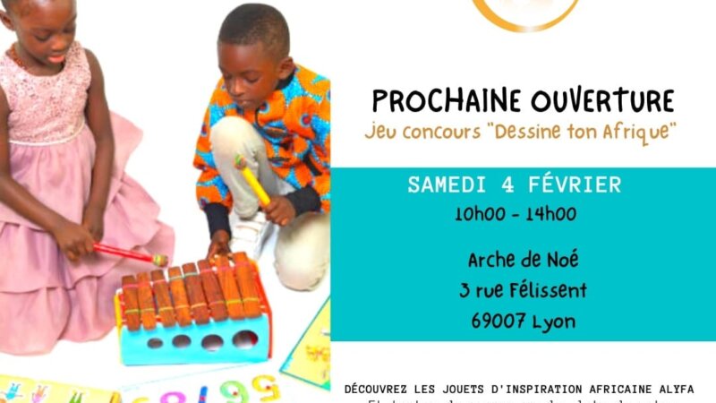 [ENFANTS] Ouverture de la COUR d&rsquo;OR la bibliothèque avec Découverte de jouets d&rsquo;inspiration africaine et jeu concours ! samedi 4 février 2023 à Lyon