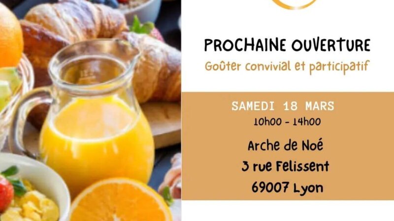 [ENFANTS] Ouverture de la COUR d&rsquo;OR la bibliothèque avec un goûter convivial et participatif samedi 18 mars 2023 à Lyon