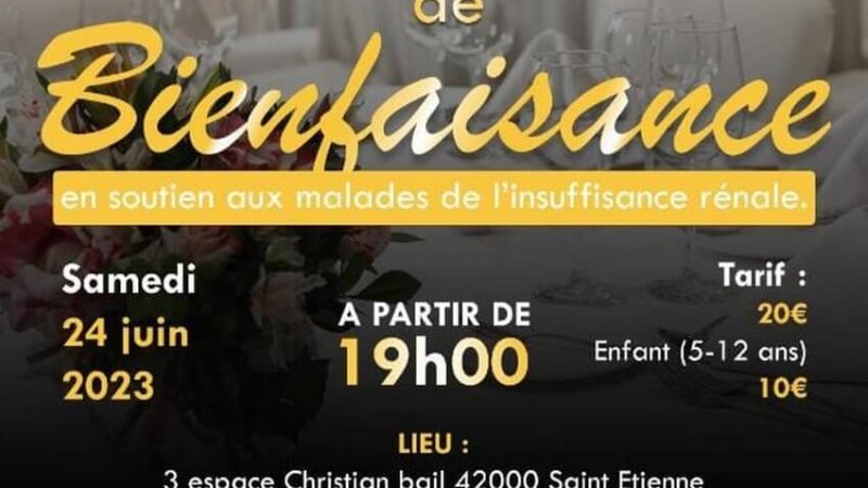 [SOLIDARITE] L&rsquo;association ANOUANZÊ organise un gala de bienfaisance pour aider les malades de l&rsquo;insuffisance rénale en Côte d&rsquo;Ivoire samedi 24 juin 2023 à Saint Etienne