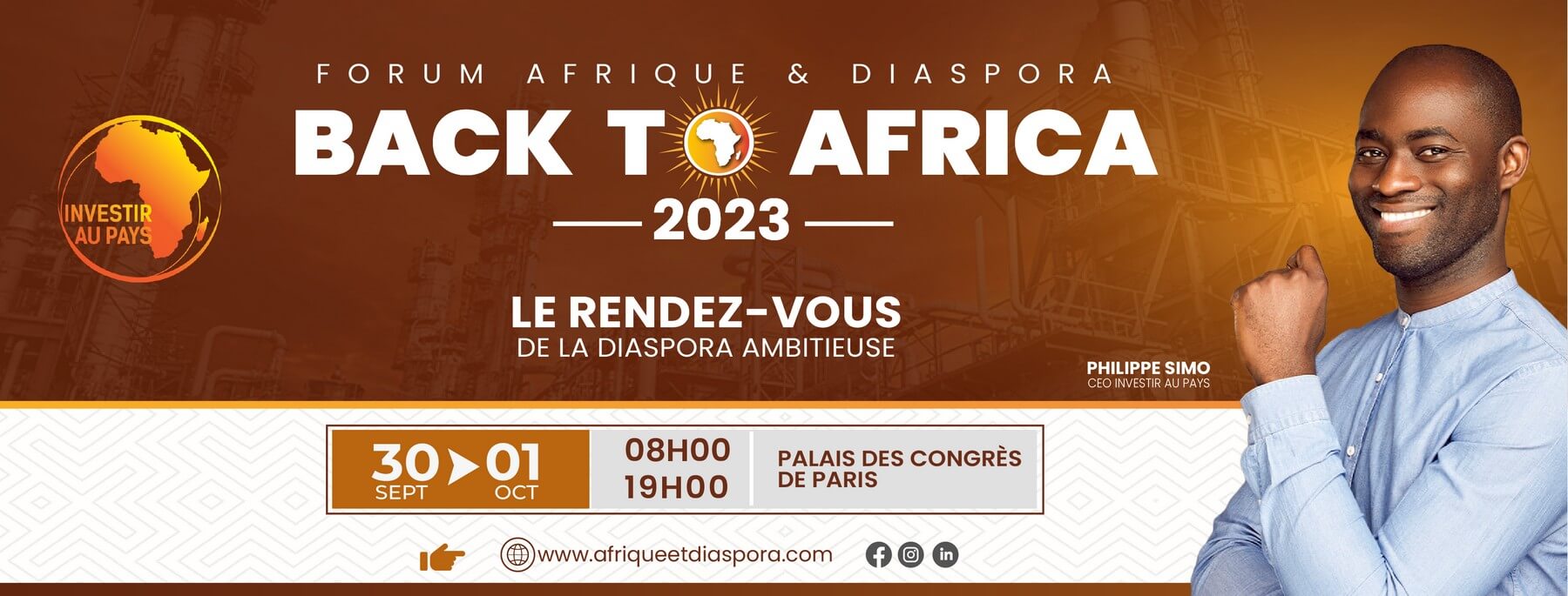 [ECONOMIE] Forum Afrique & Diaspora « Back to Africa », le rendez-vous de la diaspora ambitieuse le 30 septembre et le 1er octobre 2023 à Paris