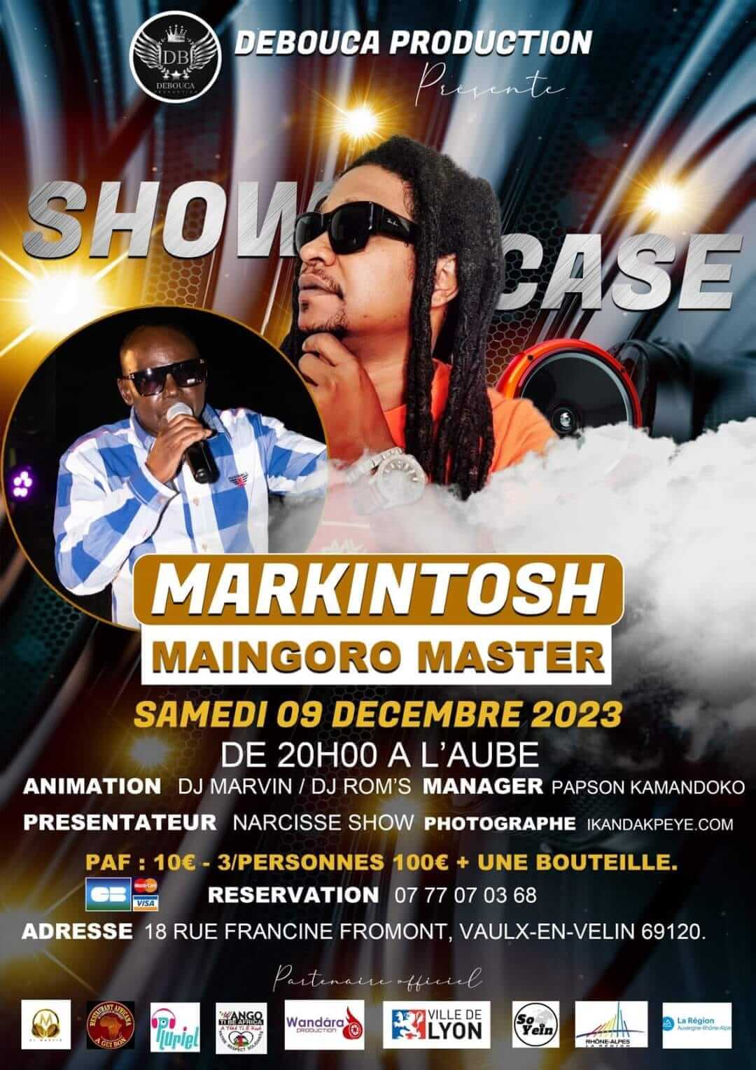 [AMBIANCE] Debouca Production organise une grande soirée avec l&rsquo;artiste MARKINTOSH samedi 9 décembre 2023 à Vaulx (69)