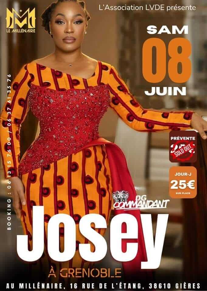 [#AMBIANCE] L’artiste ivoirienne #JOSEY en showcase a Grenoble samedi 8 juin 2024