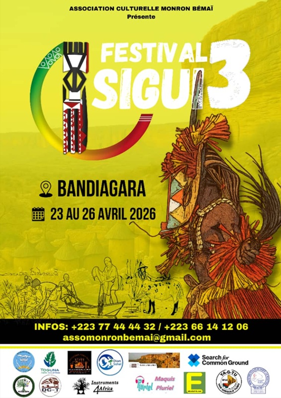 🗓️  𝗗𝘂 𝟮𝟯 𝗮𝘂 𝟮𝟲 𝗮𝘃𝗿𝗶𝗹 𝟮𝟬𝟮𝟲 [CULTURE] 🎞️🍽️🎶  FESTIVAL SIGUI 2026 – Bandiagara 🇲🇱 célèbre la paix et le vivre-ensemble  à Bandiagara (Mali)