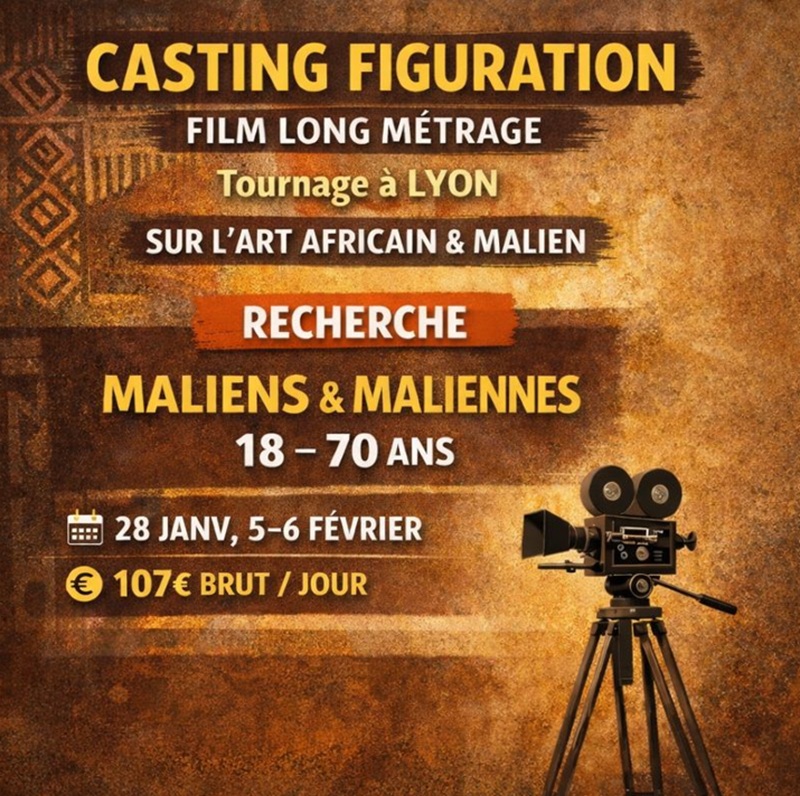 [ANNONCE] Recherche de figurants pour un film tourné à Lyon, sur le thème de l’art africain – Rémunération 107€ brut la journée