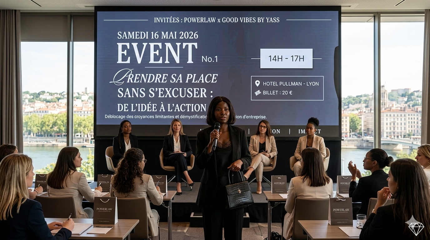 🗓️   Samedi 16 mai 2026 [BUSINESS] 🟡 Une rencontre pour « Prendre sa place sans s’excuser : de l&rsquo;idée à l&rsquo;action » à Lyon
