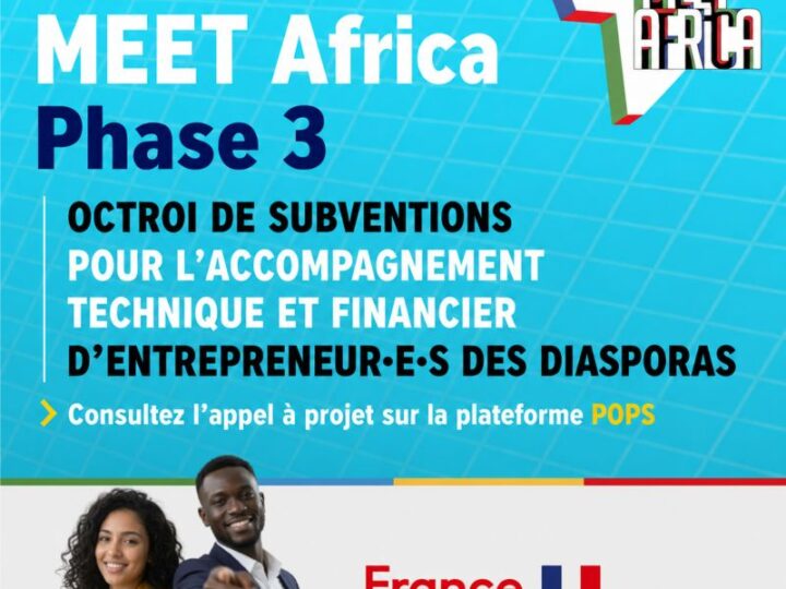 🗓️ Lundi  14 septembre 2026  dernier délai [ENTREPRENEURIAT] 🟡  MEET Africa – Phase 3  🇨🇲 🇨🇮 🇲🇦 🇸🇳 🇹🇳  : un appel à projets adressé aux structures d&rsquo;accompagnement (incubateurs, accélérateurs…)