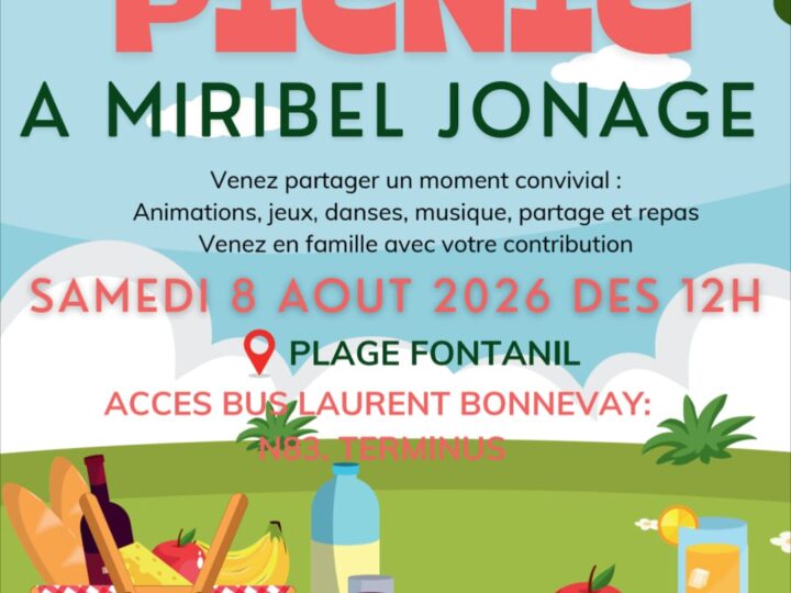 🗓️ Samedi 8 août 2026 [CONVIVIALITE] Picnic de l&rsquo;association Emergence Sud au Parc de Miribel Jonage (69)
