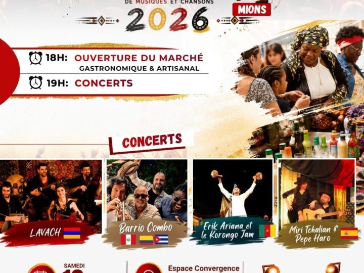 🗓️  Samedi 10 octobre 2026 📍 Mions (69) [CULTURE] 🎶 🍽️  7ème édition du FIMEC   🇨🇲 🇪🇸 🇨🇱 🇨🇺 🇨🇴 🇧🇷 🇵🇪(Festival Interculturel de Musiques et Chansons)