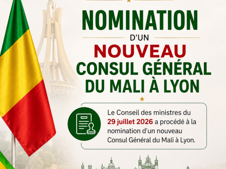 [MALI]  🇲🇱, Madame COULIBALY Mariam COULIBALY nommée ce 29 juillet 2026 Consul Général du Mali à Lyon