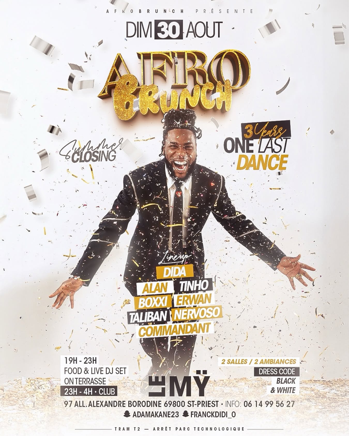 📅 Dimanche 30 août 2026 📍Saint Priest (69) [AMBIANCE] Afrobrunch fête ses 3 ans et vous invite à la dernière de l&rsquo;été