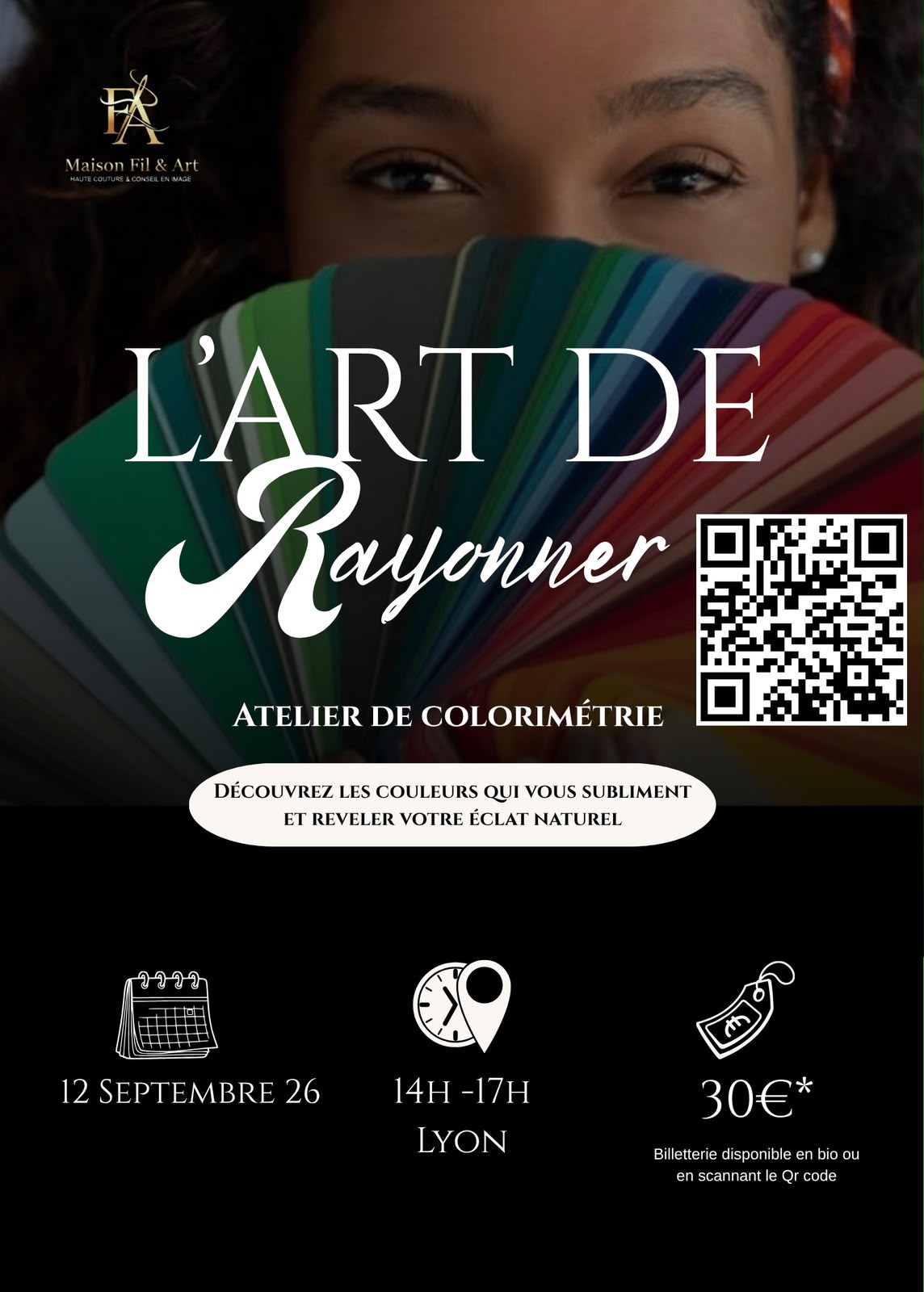 📅 Samedi 12 septembre 2026 📍 Lyon [BEAUTE] La Maison Fil & Art vous invite à l&rsquo;atelier « Révélez la Lumière qui est en Vous et Rayonnez »