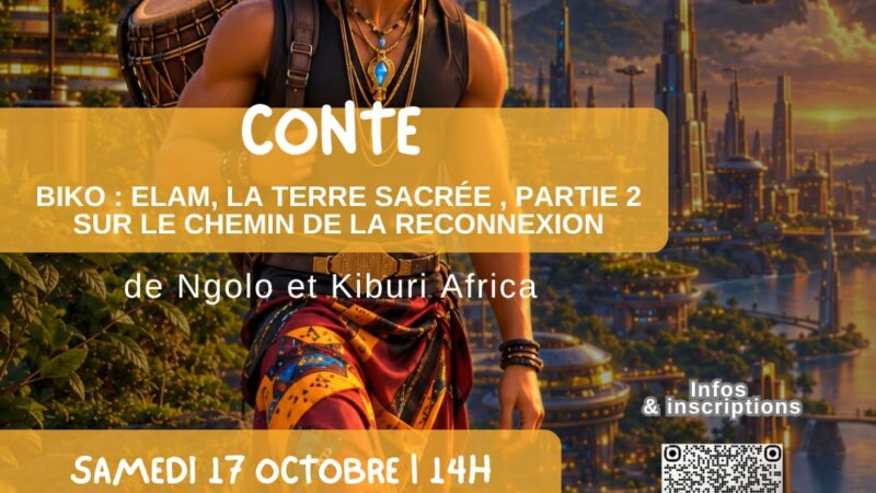 📅 Samedi 17 octobre 2026 📍Lyon [ÉVÉNEMENTS] La cour d&rsquo;or – Black History Month : et si on parlait de Steve Biko ? Suite du conte autour du roman jeunesse afrofuturiste Biko