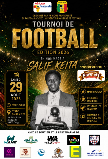 Samedi 29 août 2026 [COMMÉMORATION] Cergy (95800) accueille la 6ᵉ édition du tournoi de football en hommage à Salif KEITA « Domingo »