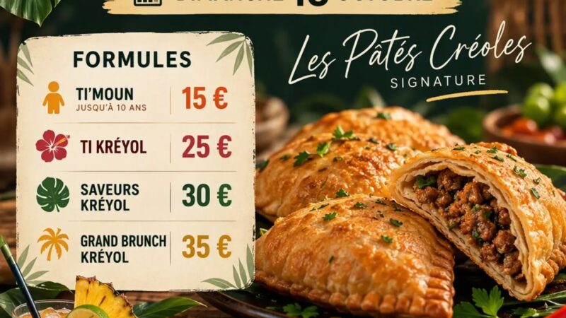 📅 Dimanche 18 octobre 2026 📍 Lyon [CULINAIRE] 🍽️Brunch Créole Expérience